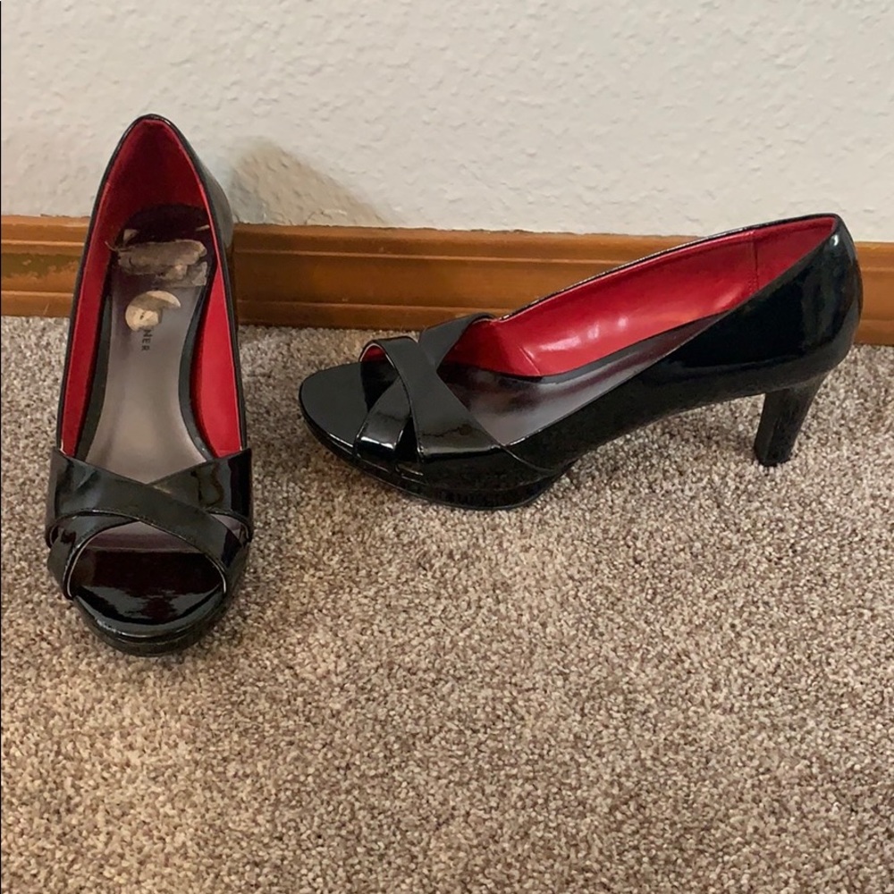 Open toed high heels